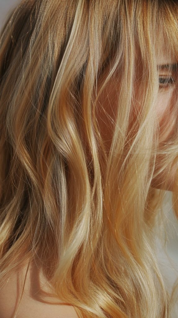 Textured Blonde Highlights