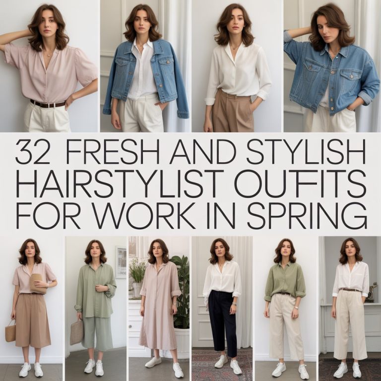 32 Fresh and Stylish Hairstylist Outfits for Work in Spring