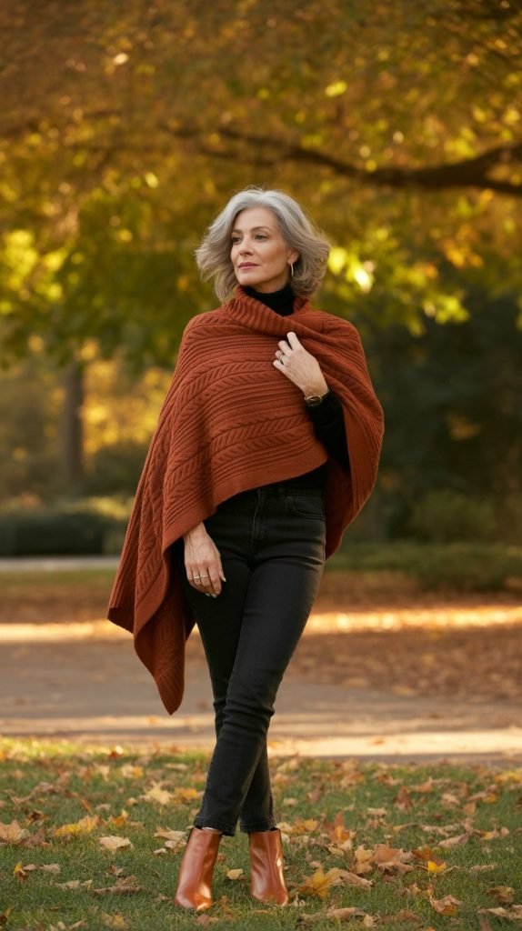 26. Poncho with Fitted Bottoms