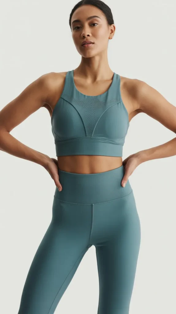 Athleisure Two-Piece with Sports Bra