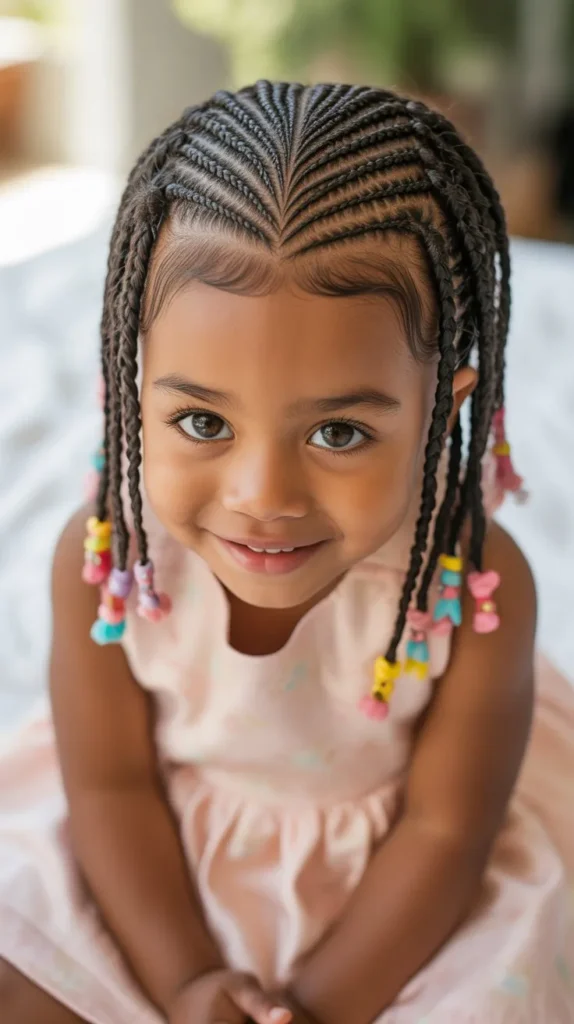 Cornrow Heart Design