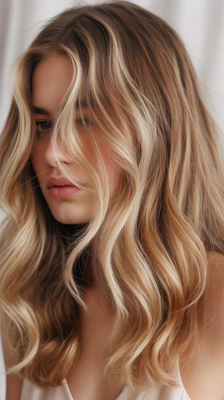 Trendy Blonde Hair Highlights on Dirty Blonde Hair