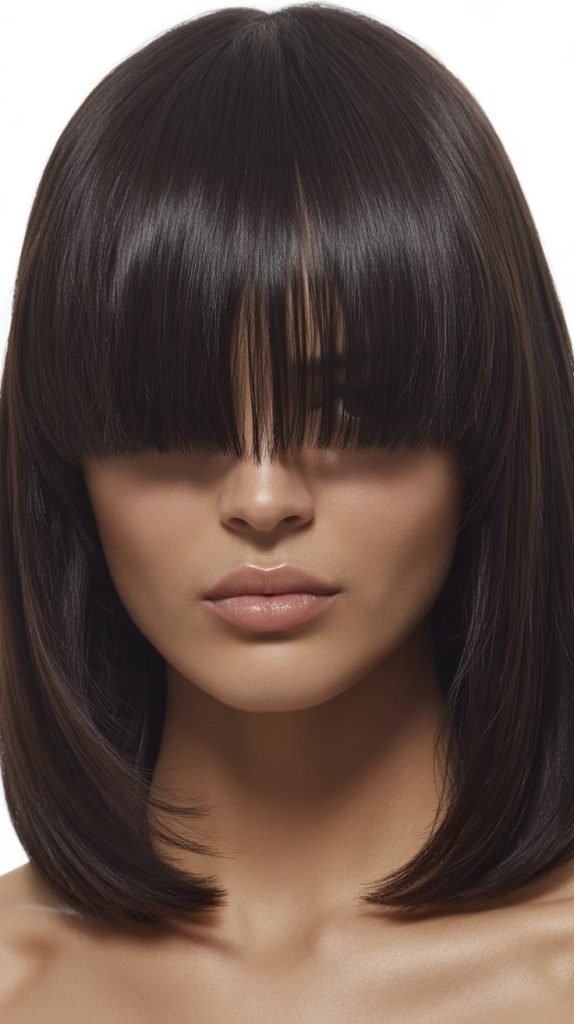 33. Long Bob with Fringe Benefits