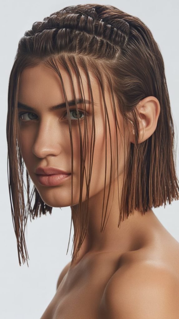 28. Long Bob with Piecey Layers