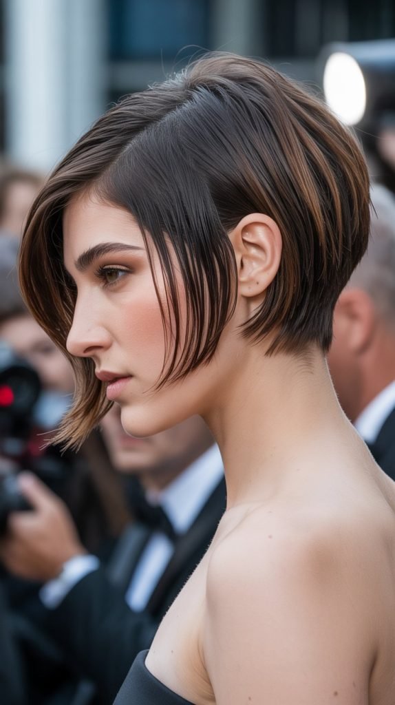 Choppy Bob with Side-Swept Styling