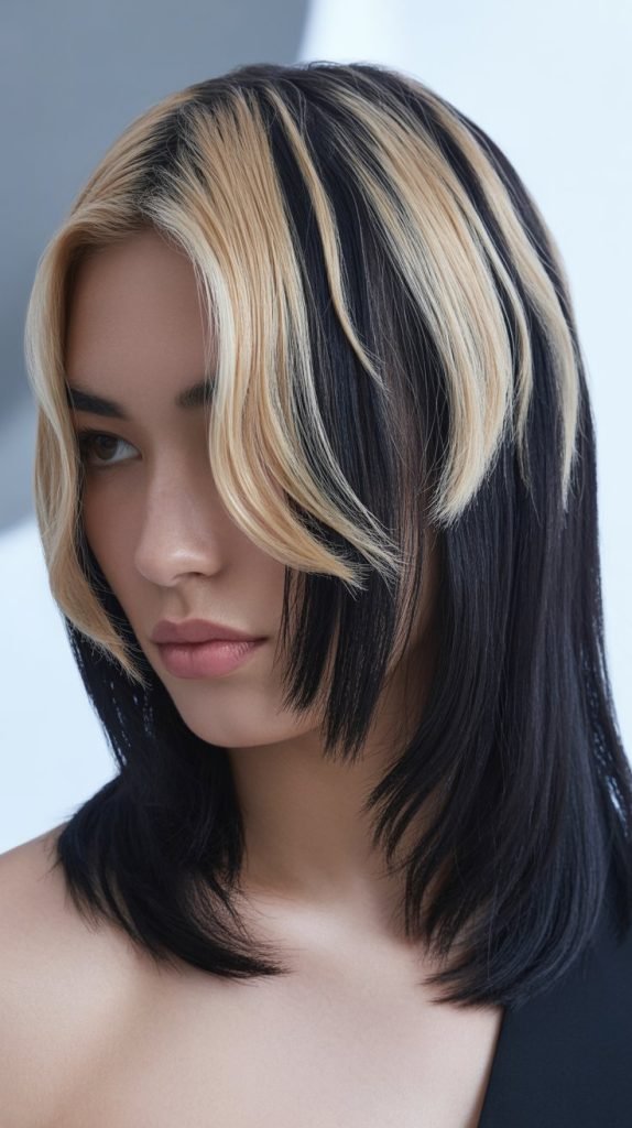 28. Flaxen Blonde Sections