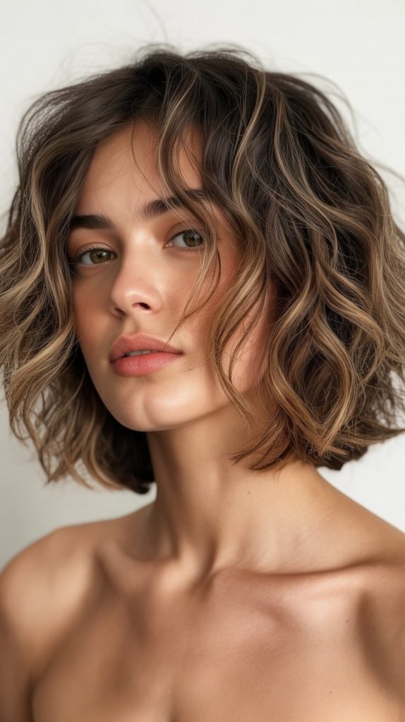 Wavy Choppy Bob