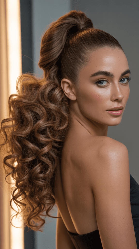 The Voluminous Side Ponytail