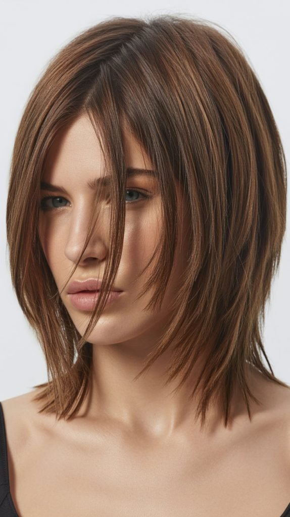 8. Choppy Soft Layered Long Bob