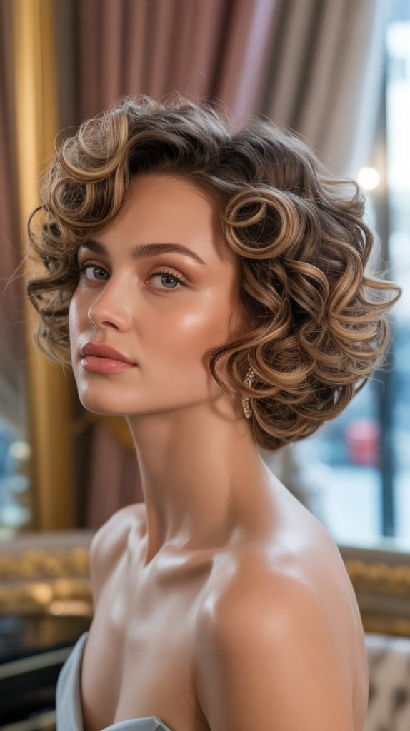 29. Curled Bob