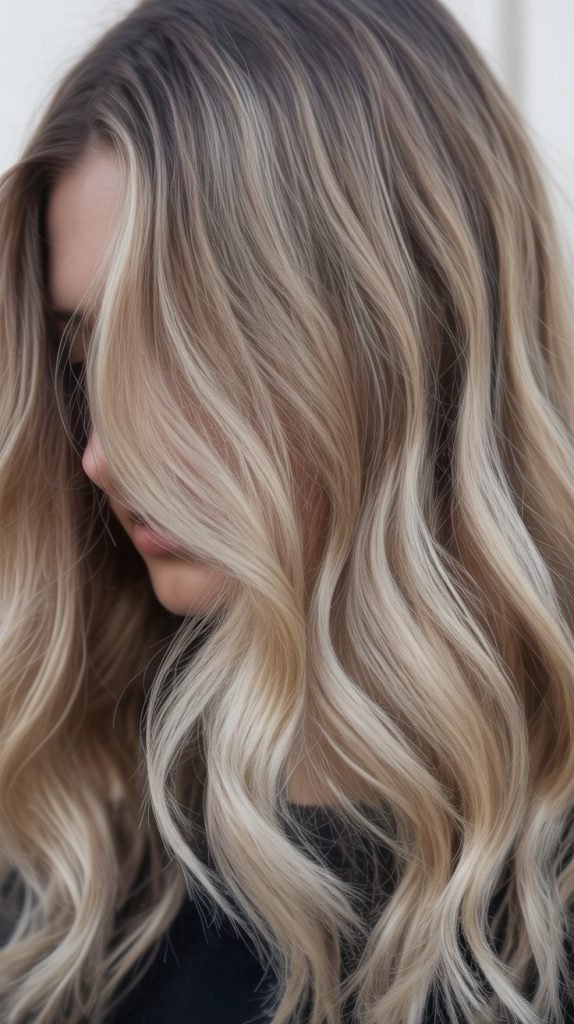 4. Ash Blonde Balayage