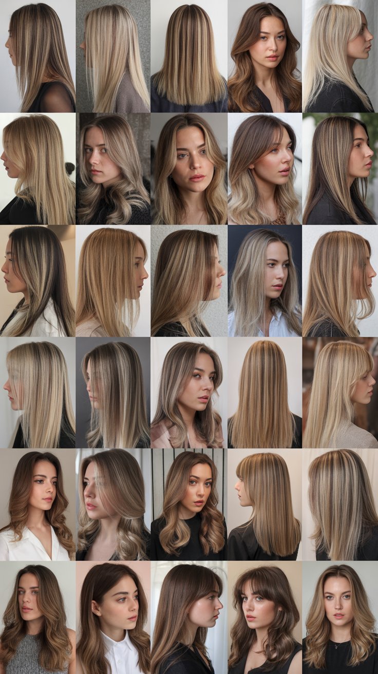 33 Trendy Blonde Highlights on Top of Brown Hair