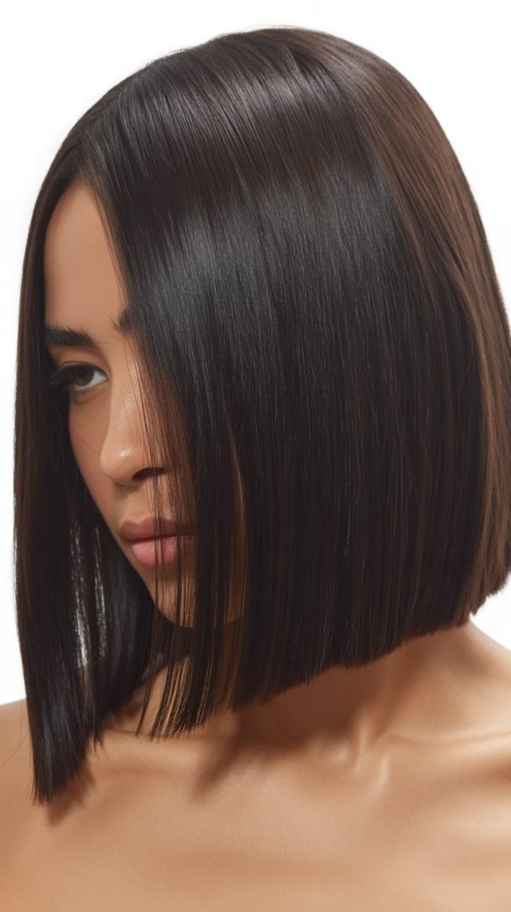 5. Blunt Cut Long Bob