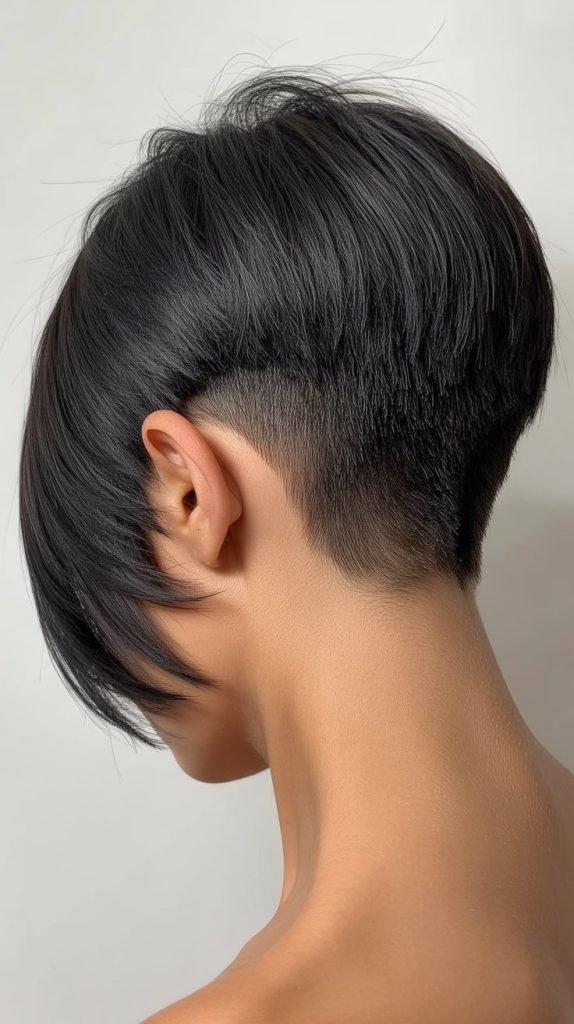 17. Micro Stacked Bob with Ultra-Short Back