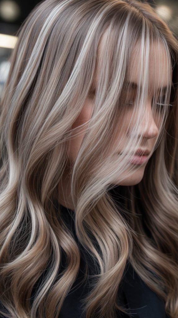 Ash Brown with Highlights and Lowlights