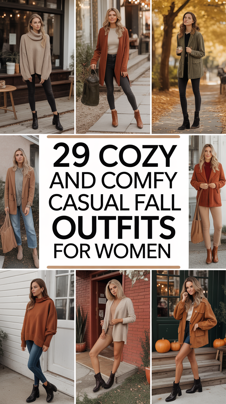Cozy and Comfy Casual Fall Outfits for Women