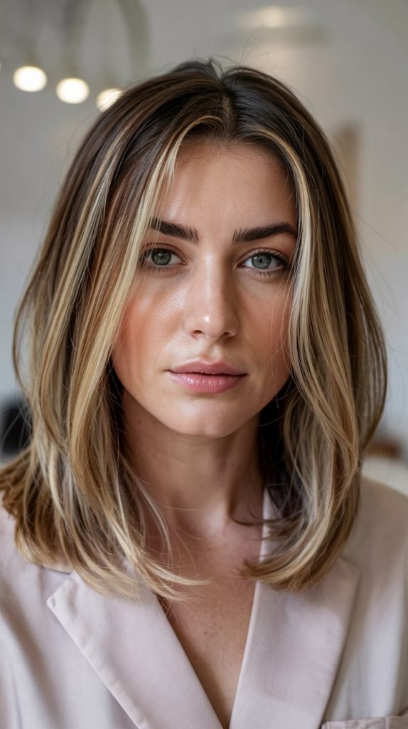 Long Bob with Airtouch Technique