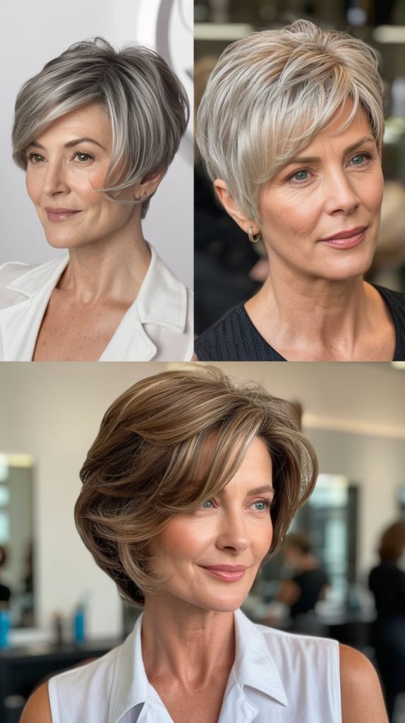 14. Textured Crop with Side Part