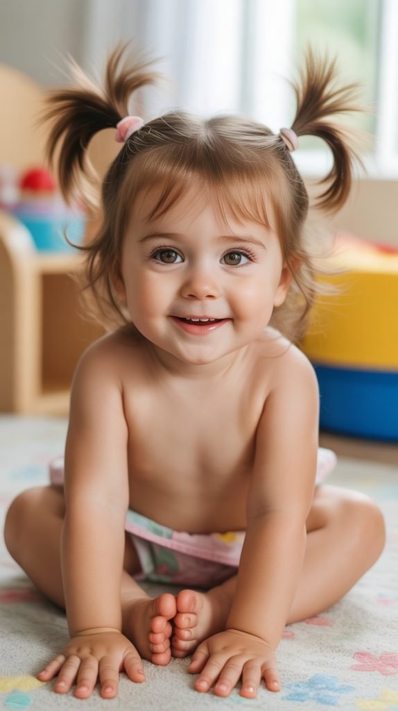 Double Buns (Low Pigtail Buns) for toddler  girl hairstyle