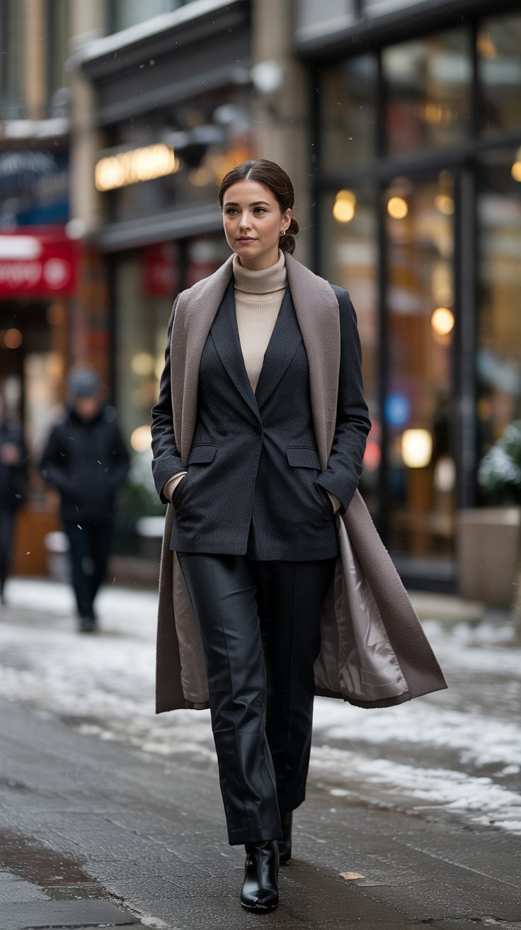 Professional Winter Work Outfits for Women That Mean Business