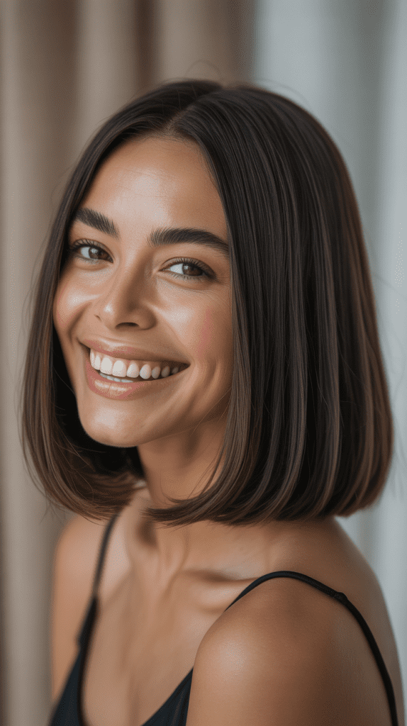 Classic Straight Long Bob