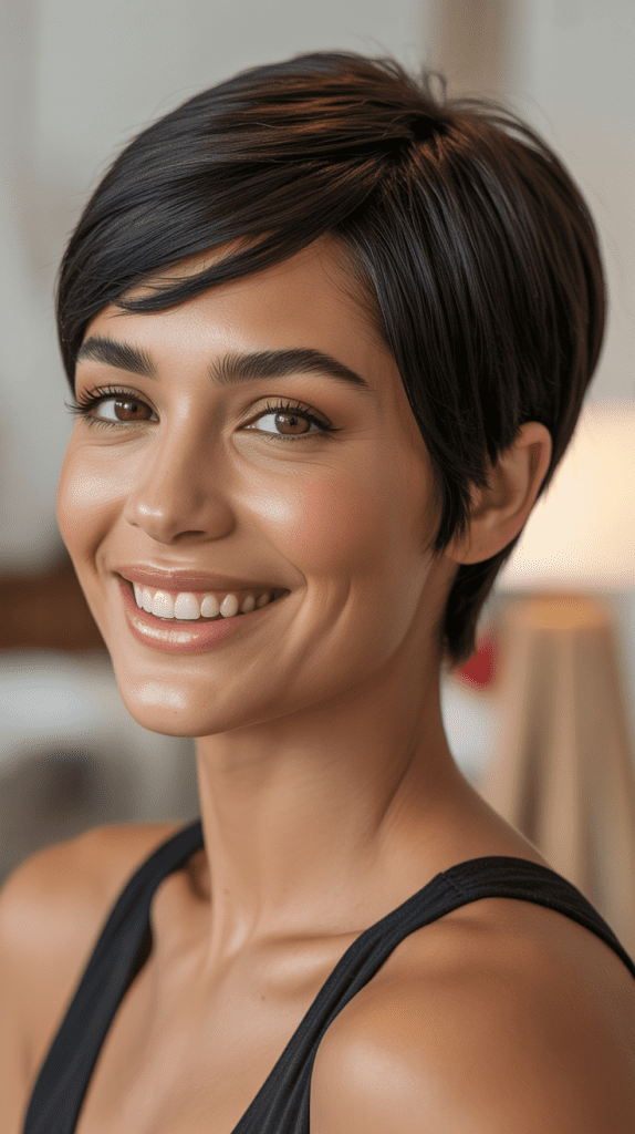 Natural Black Pixie Wig