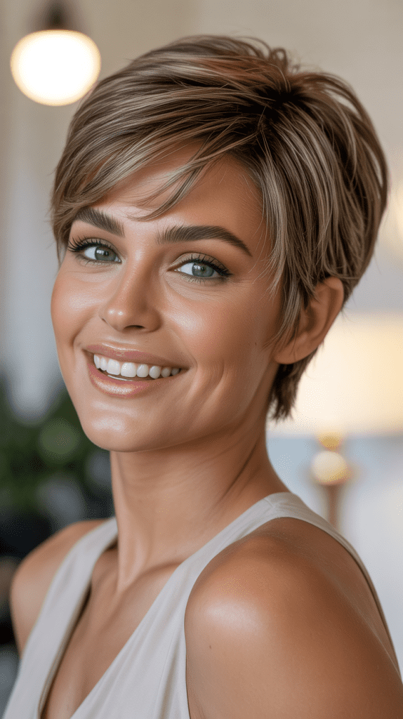 Pixie Wig with Tapered Nape