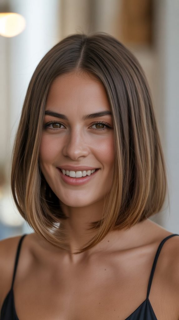  Long Bob with Middle Part