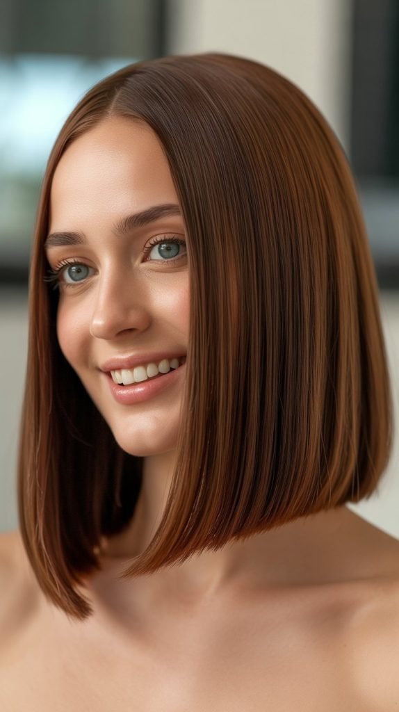  Sleek Straight Long Bob