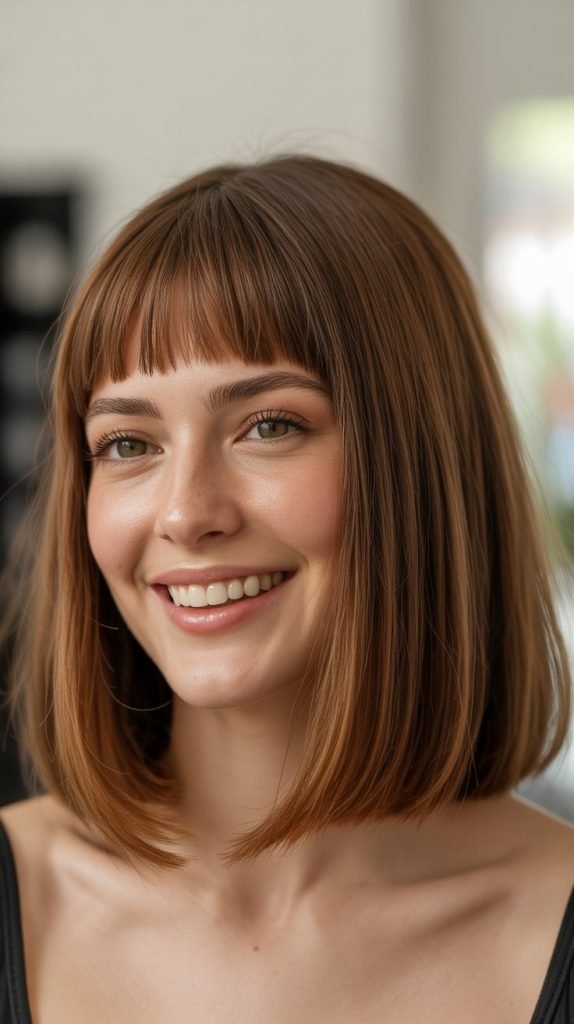  Long Bob with Micro Bangs