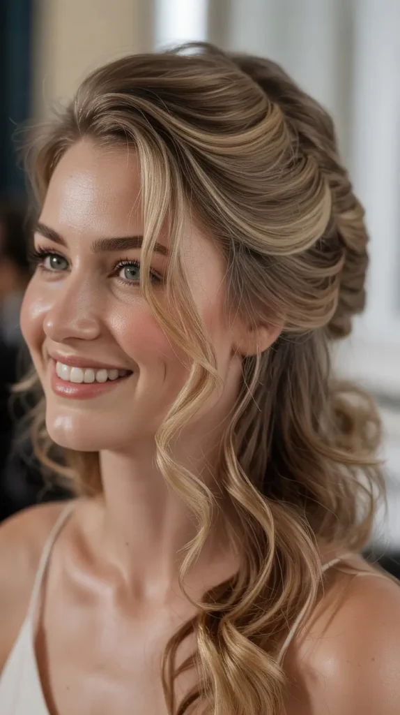 Textured French Twist Half-Style