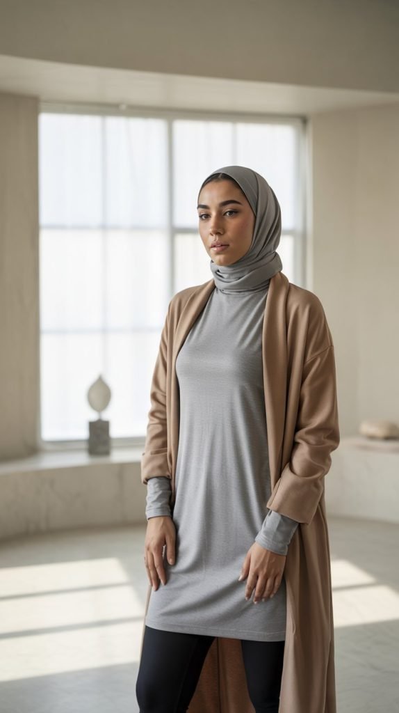 The Sophisticated Turtleneck Dress with Leggings