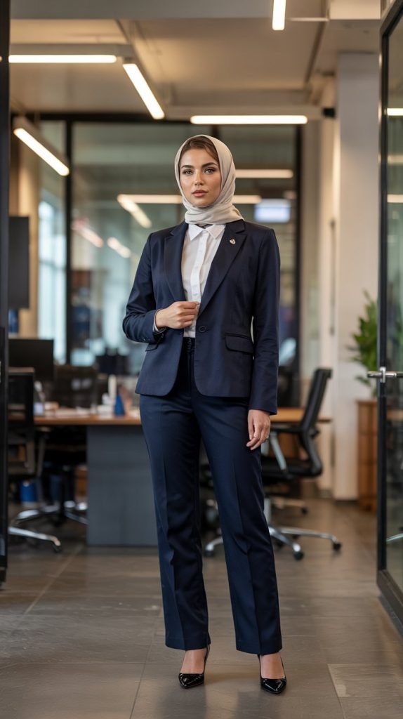 The Professional Suit Set with Long Blazer