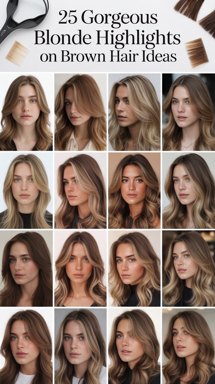 25 Gorgeous Blonde Highlights on Brown Hair Ideas