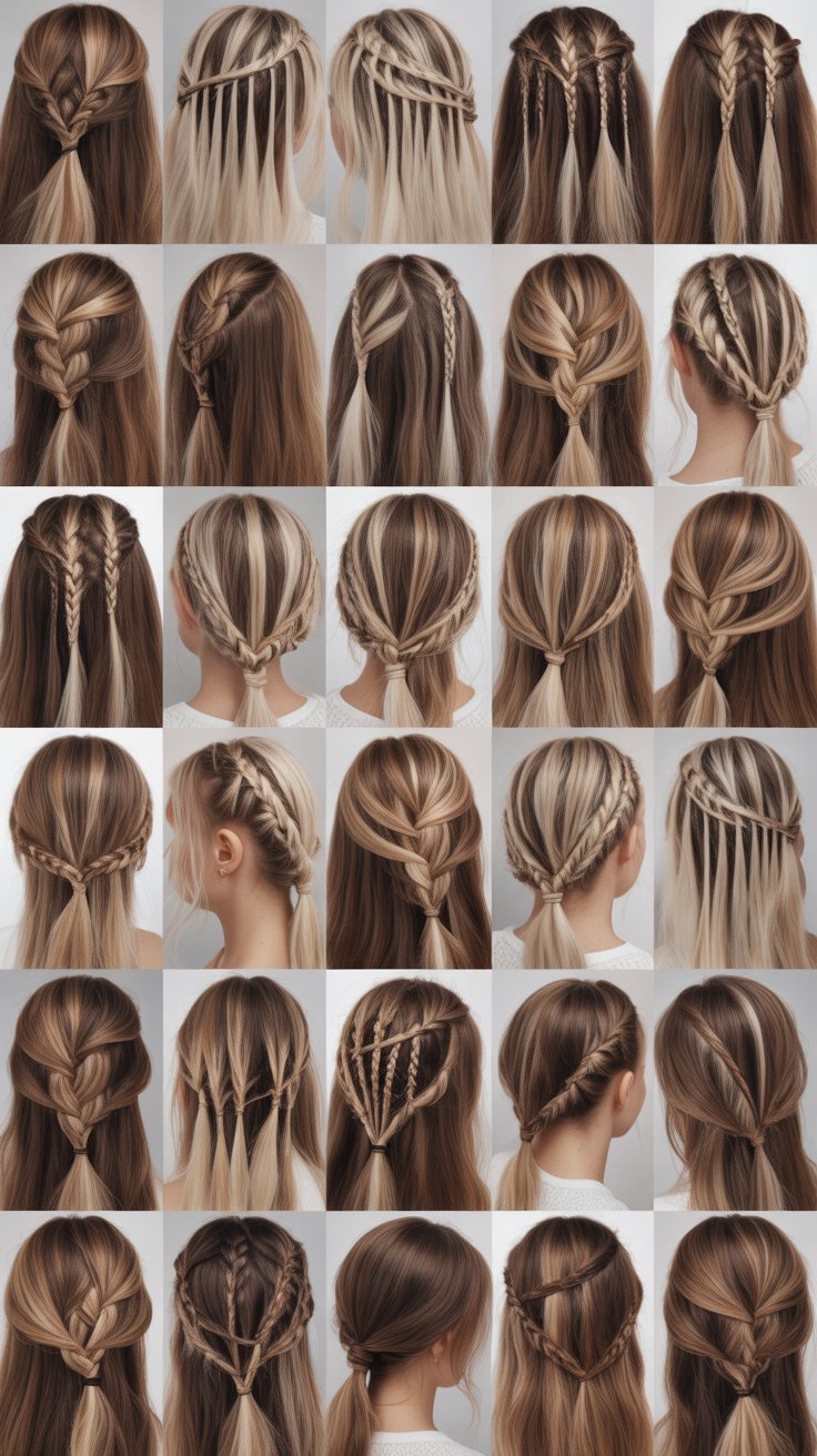 27 Creative Blonde Highlights on Brown Hair with Braids