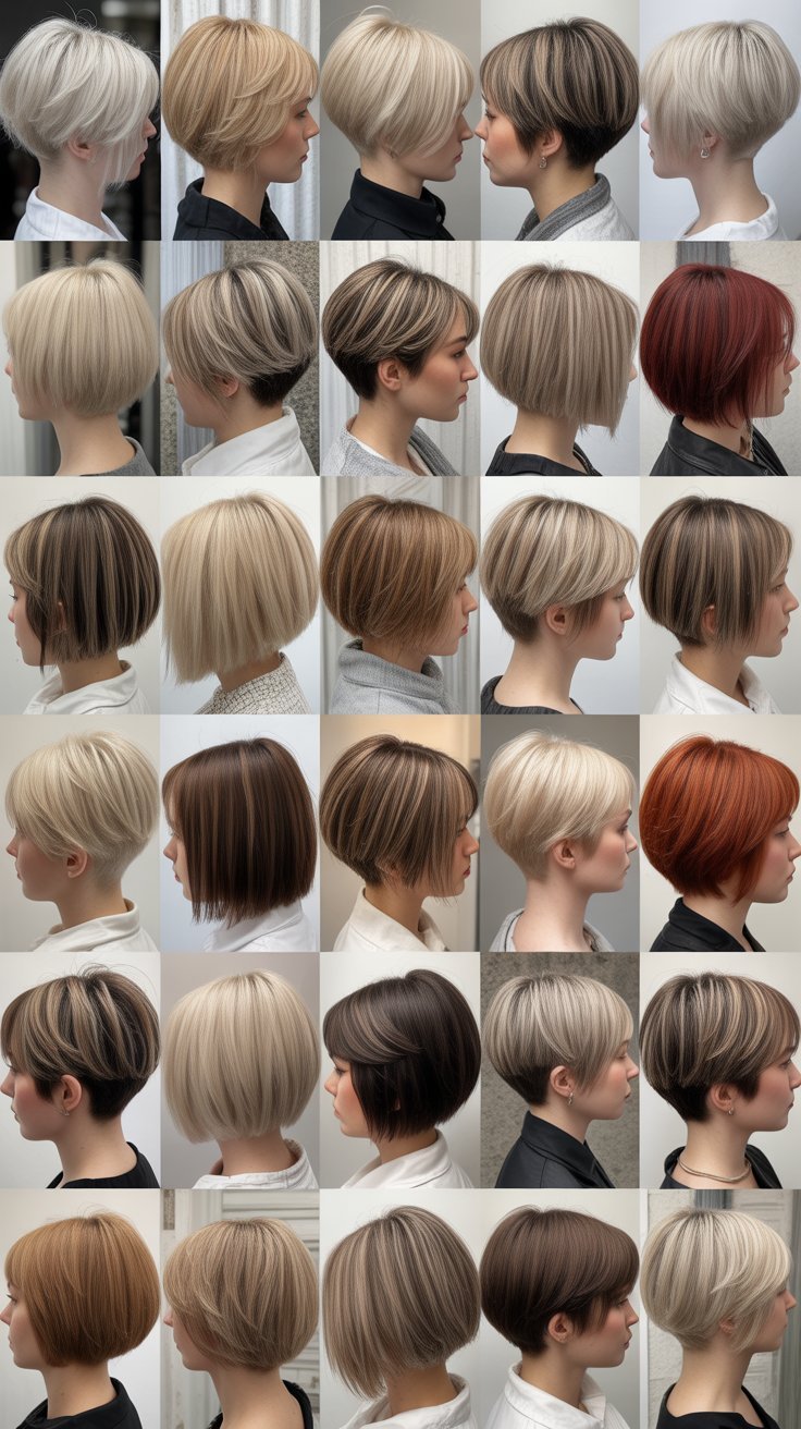 Best 37+ Inspiring Back View Stacked Inverted Bob Haircut Ideas