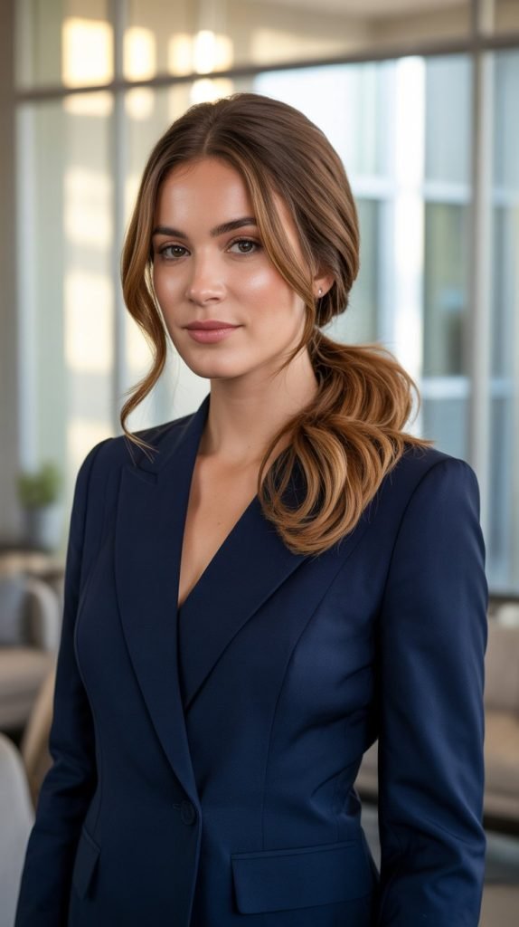 6. The Low Side Ponytail