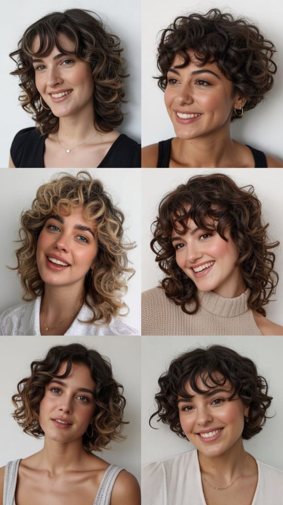 Celebrity Inspiration: Curly Hairstyles for Round Faces