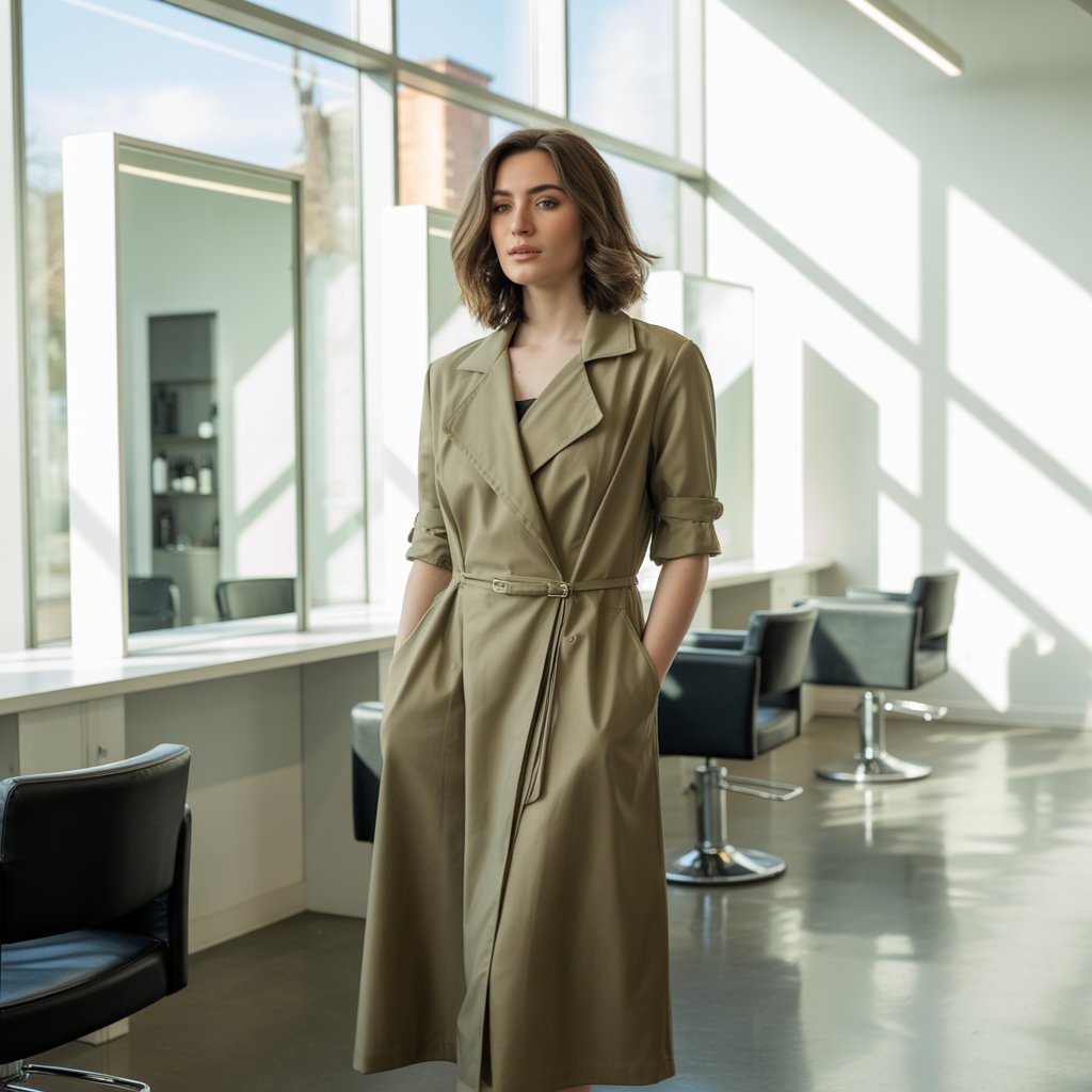 16. Lightweight Trench Dress