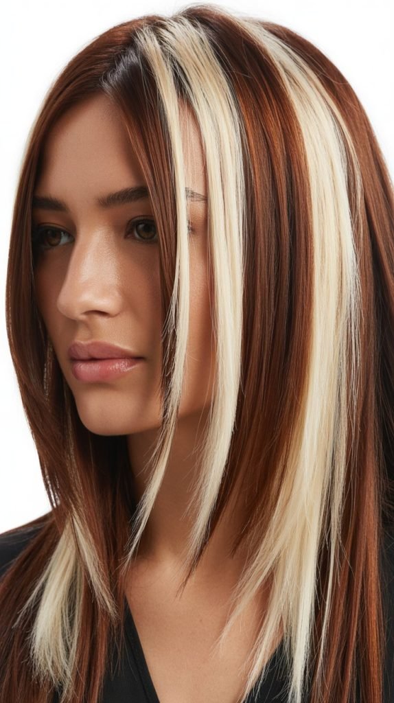 3. Platinum Chunky Highlights for Bold Contrast