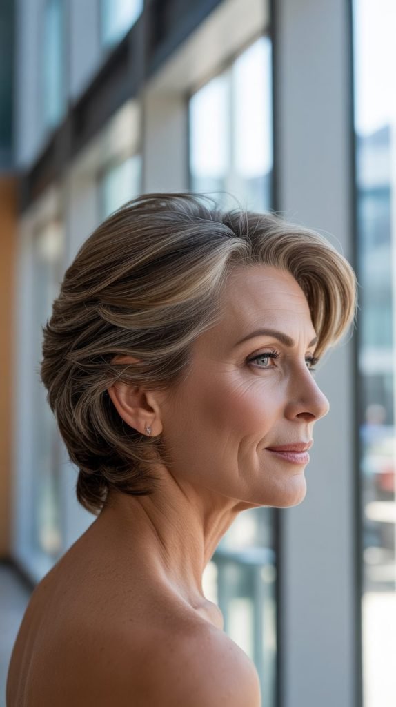 . Stacked Layers in Back with Longer Front Pieces