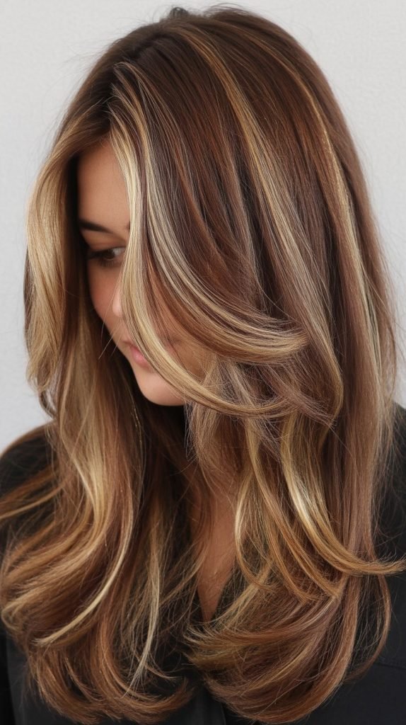 6. Chunky Highlights with Lowlights Combination