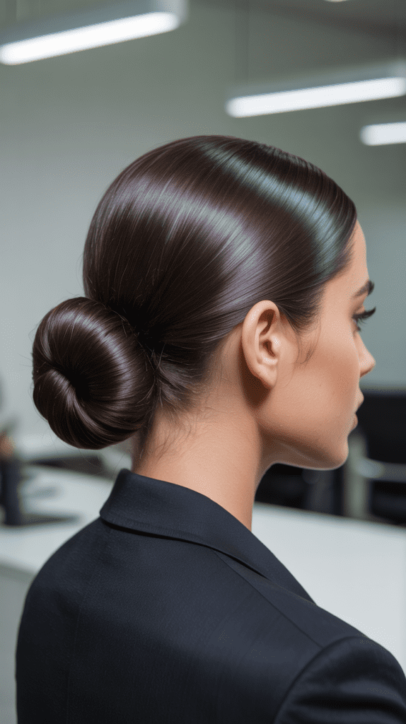 The Classic Slicked-Back Bun