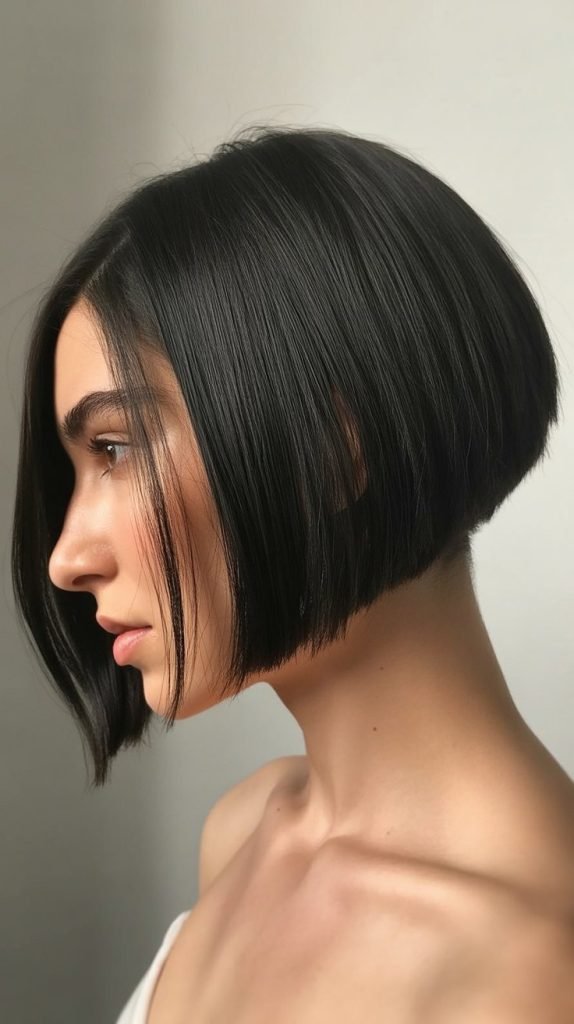 3. Angled Bob (A-Line Bob)