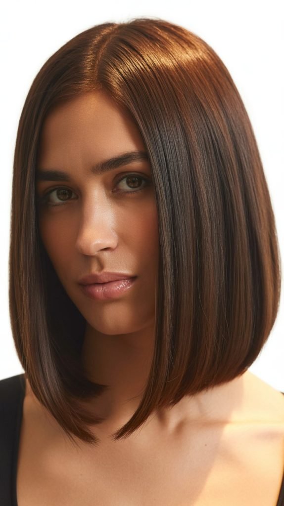 1. Classic Straight Long Bob