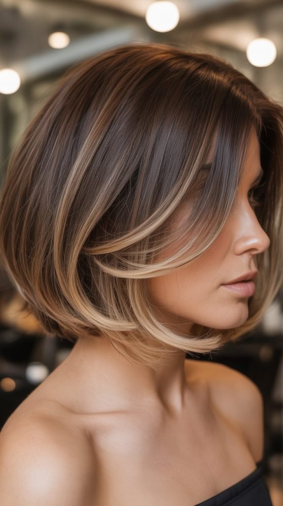 Bronde Balayage Short Hair