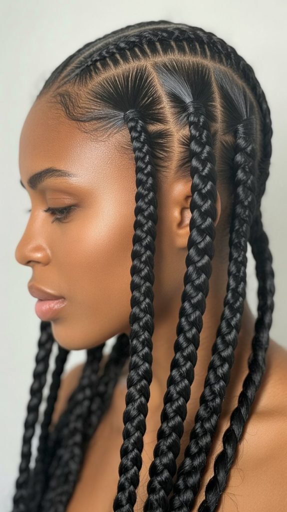 34. Jumbo Cornrows