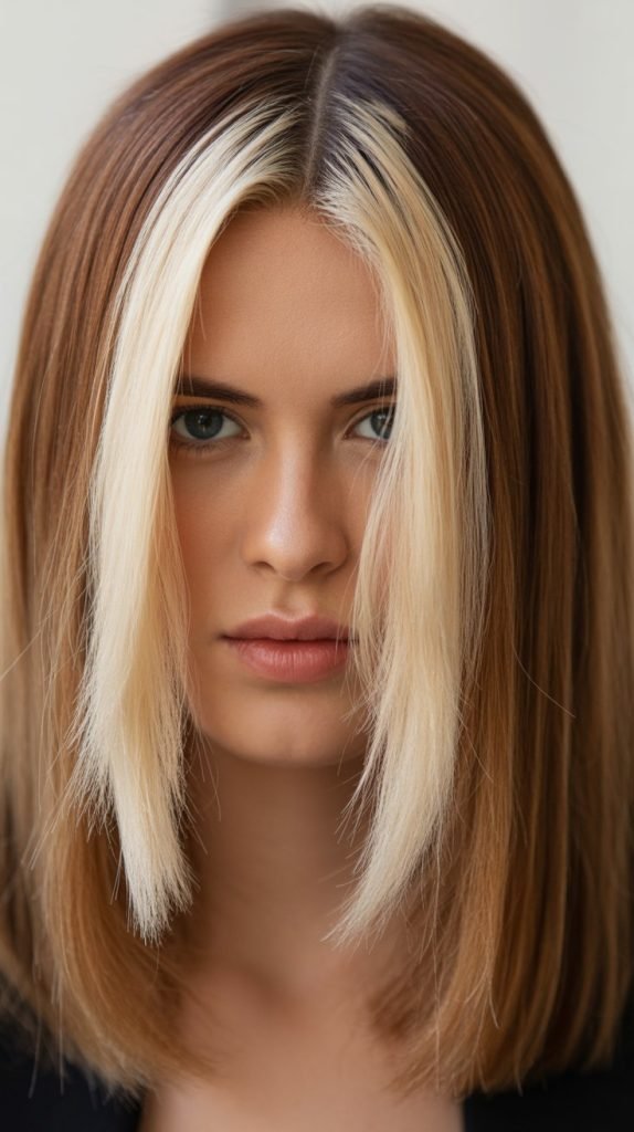 10. Money Piece Blonde Highlights