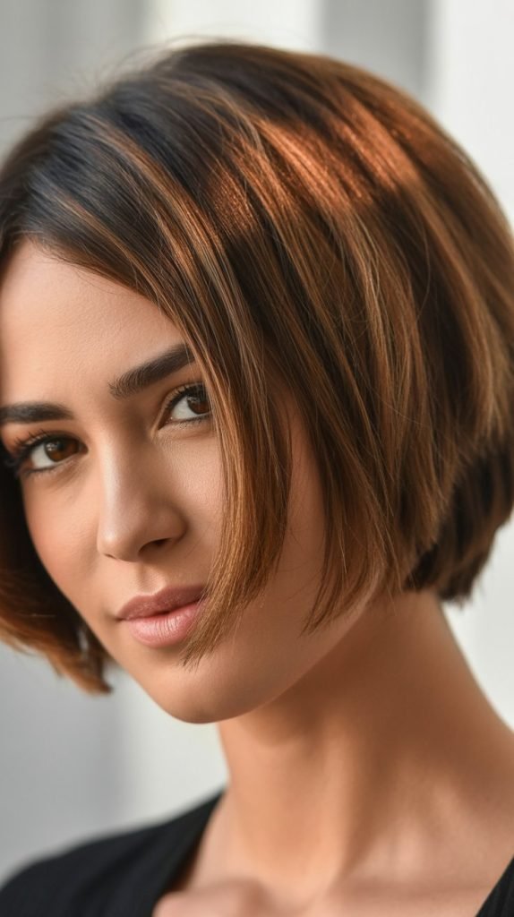 22. Hazelnut Highlights on Brunette Crop