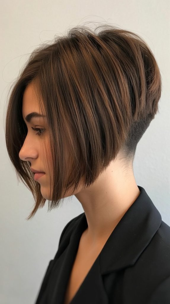 Stacked Bob with Soft Undercut